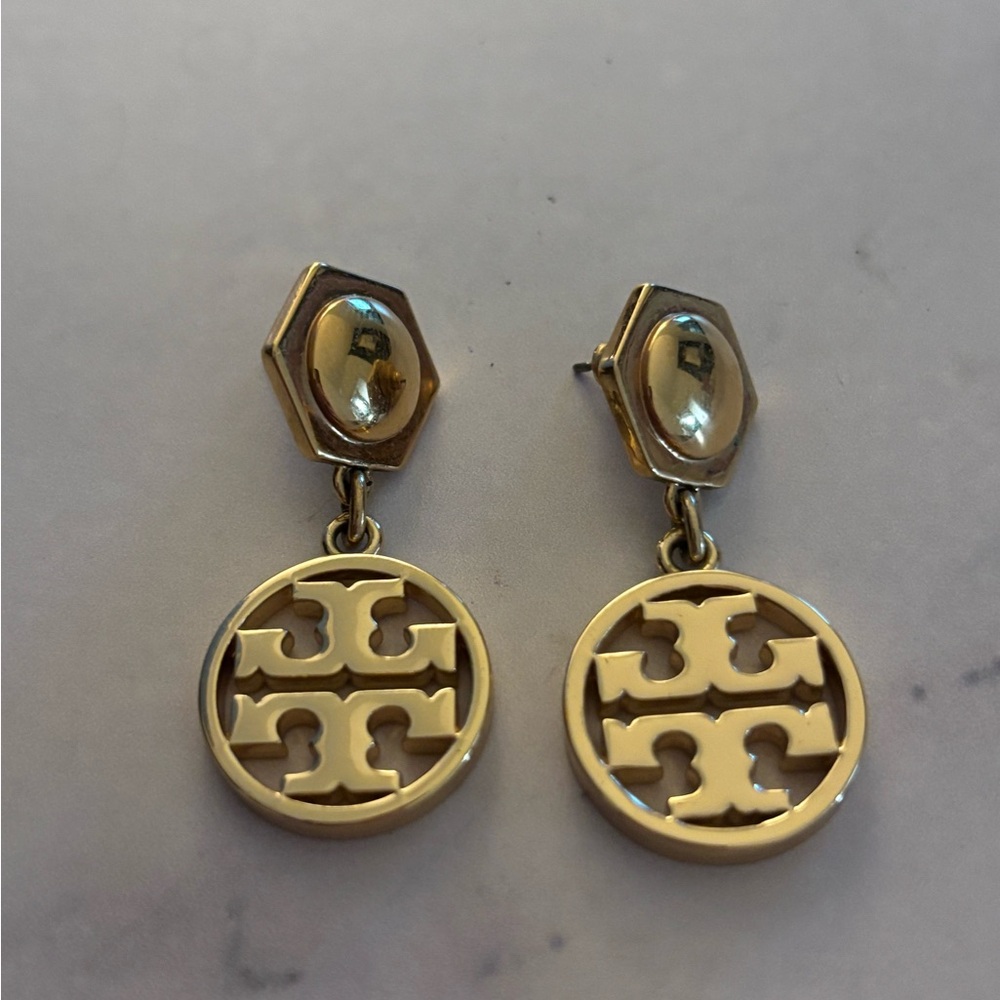 Tory Burch Gold Dangle Earrings